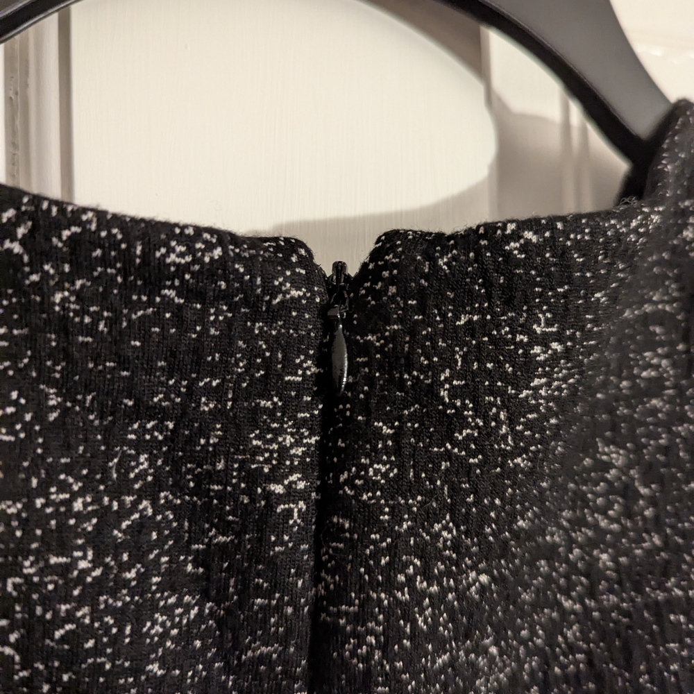 New York & Company Black and White Peplum Dress - Picture 6 of 9